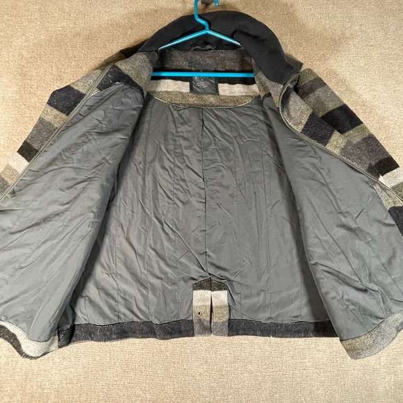 prAna Women's Size Medium Lily Jacket Wool Blend Striped Gray - Picture 8 of 16